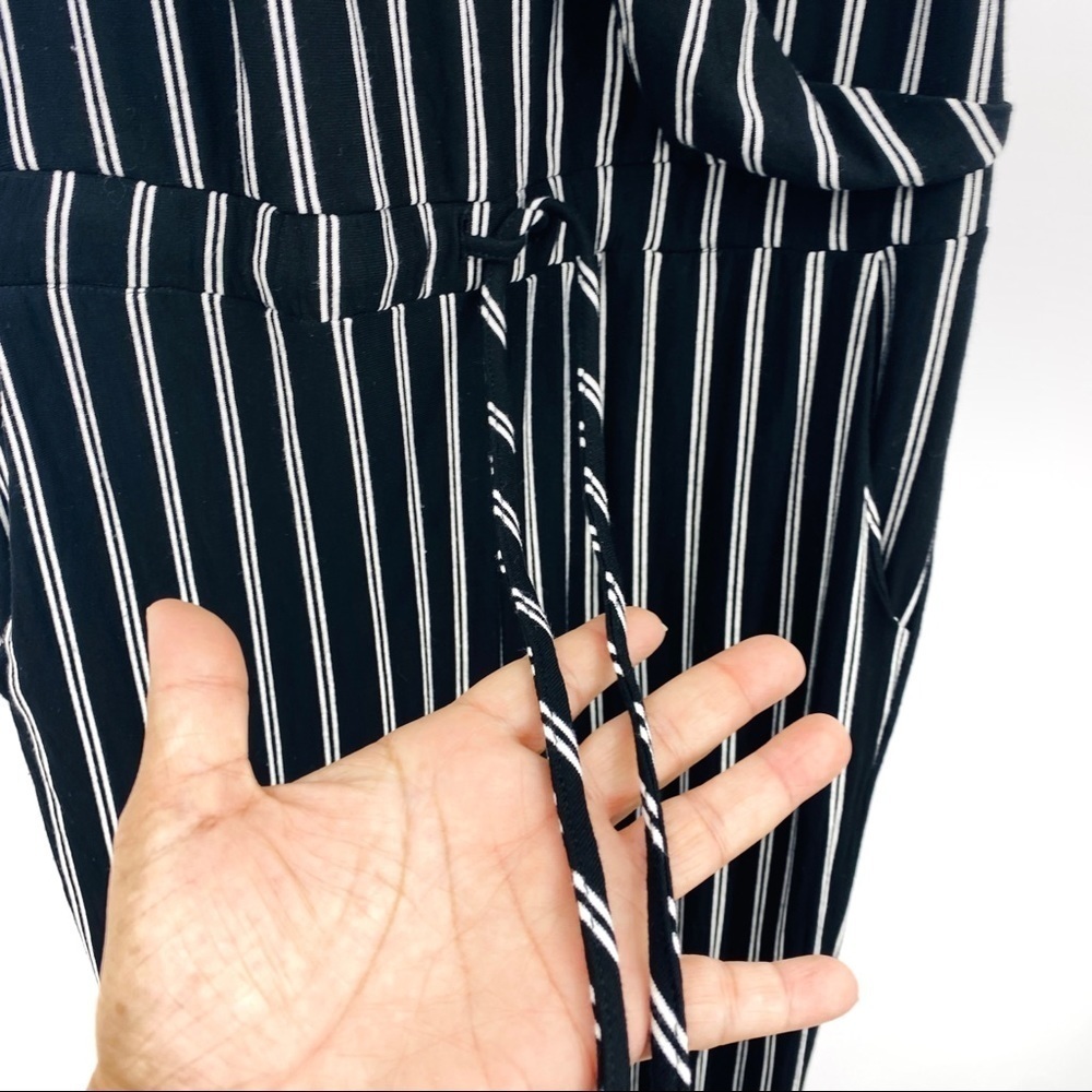 Ethereal Striped Jersey Strap Casual Jumpsuit Small Jumper - Picture 7 of 13